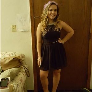 Purple two piece dress